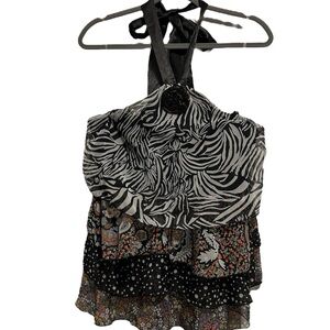 NWT.. Jamie Nicole Tiered Ruffled Halter Top 1X